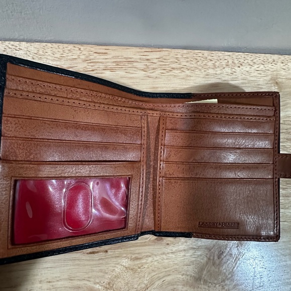 Dooney & Bourke Black Leather Compact Wallet - Picture 7 of 9